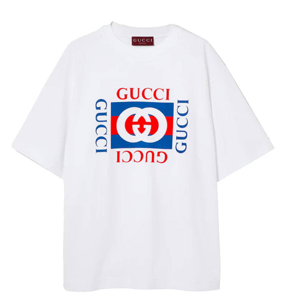 Interlocking GG Print Cotton Jersey T-Shirt