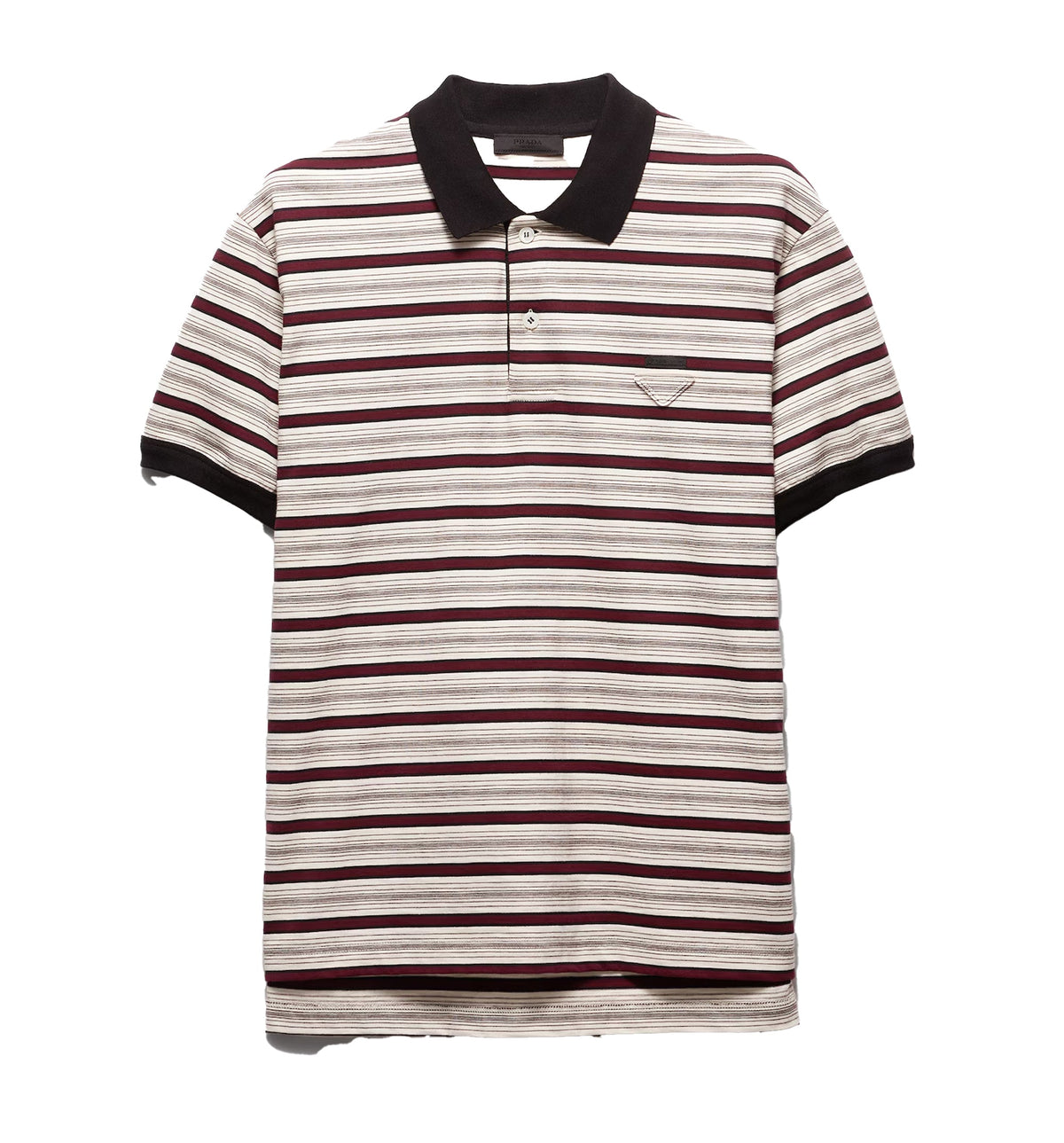 Short-sleeved cotton polo shirt
