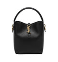 Le 37 Bucket Bag In Black Grained Leather