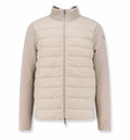 Padded Wool Zip-Up Cardigan