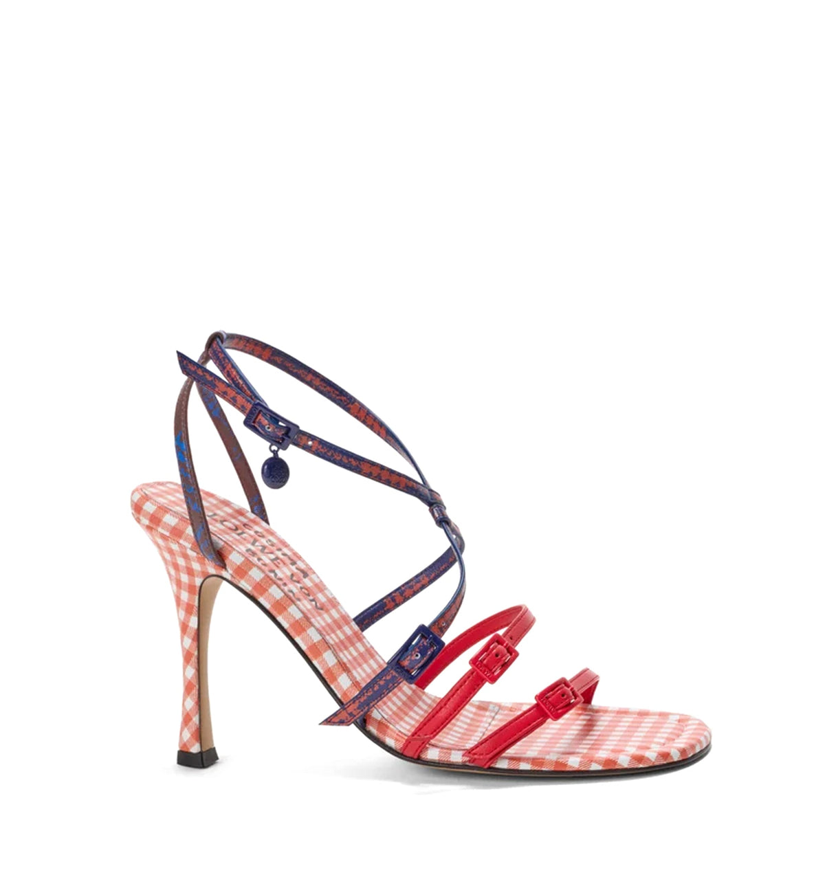 New Comic Sandal in printed nappa lambskin