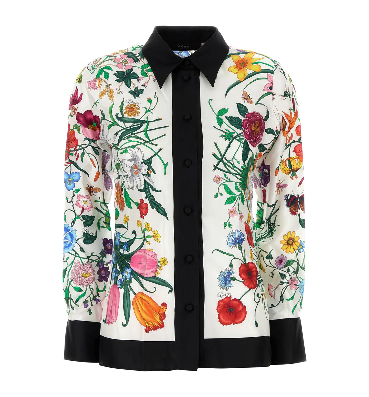 Printed silk shirt