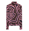 Labirinto Print High-Neck Jersey Top