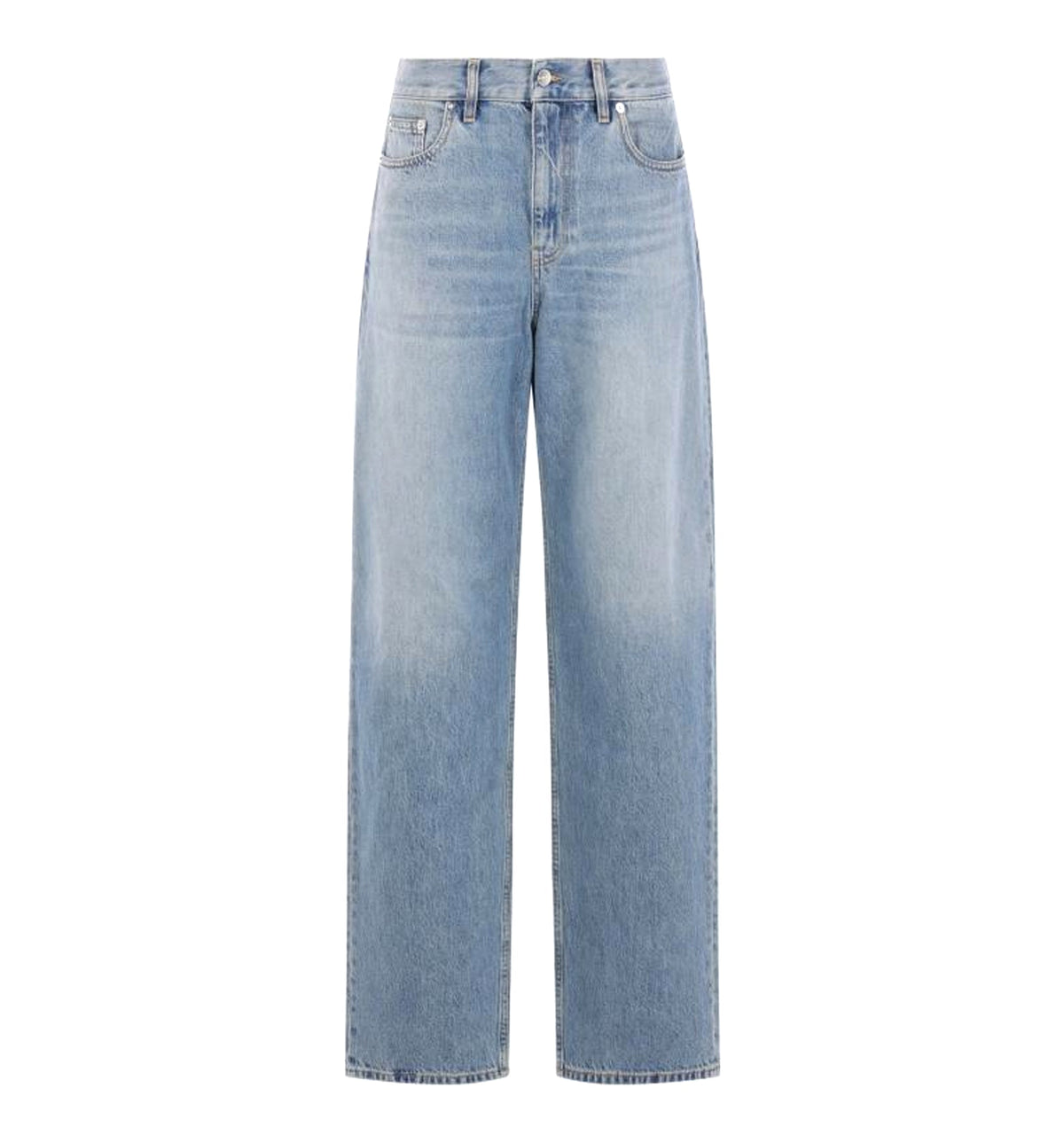 Cotton Denim Pants
