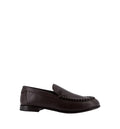 Leather Loafers with Metal FF Logo
