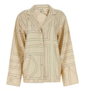 Monogram Silk PJ Top