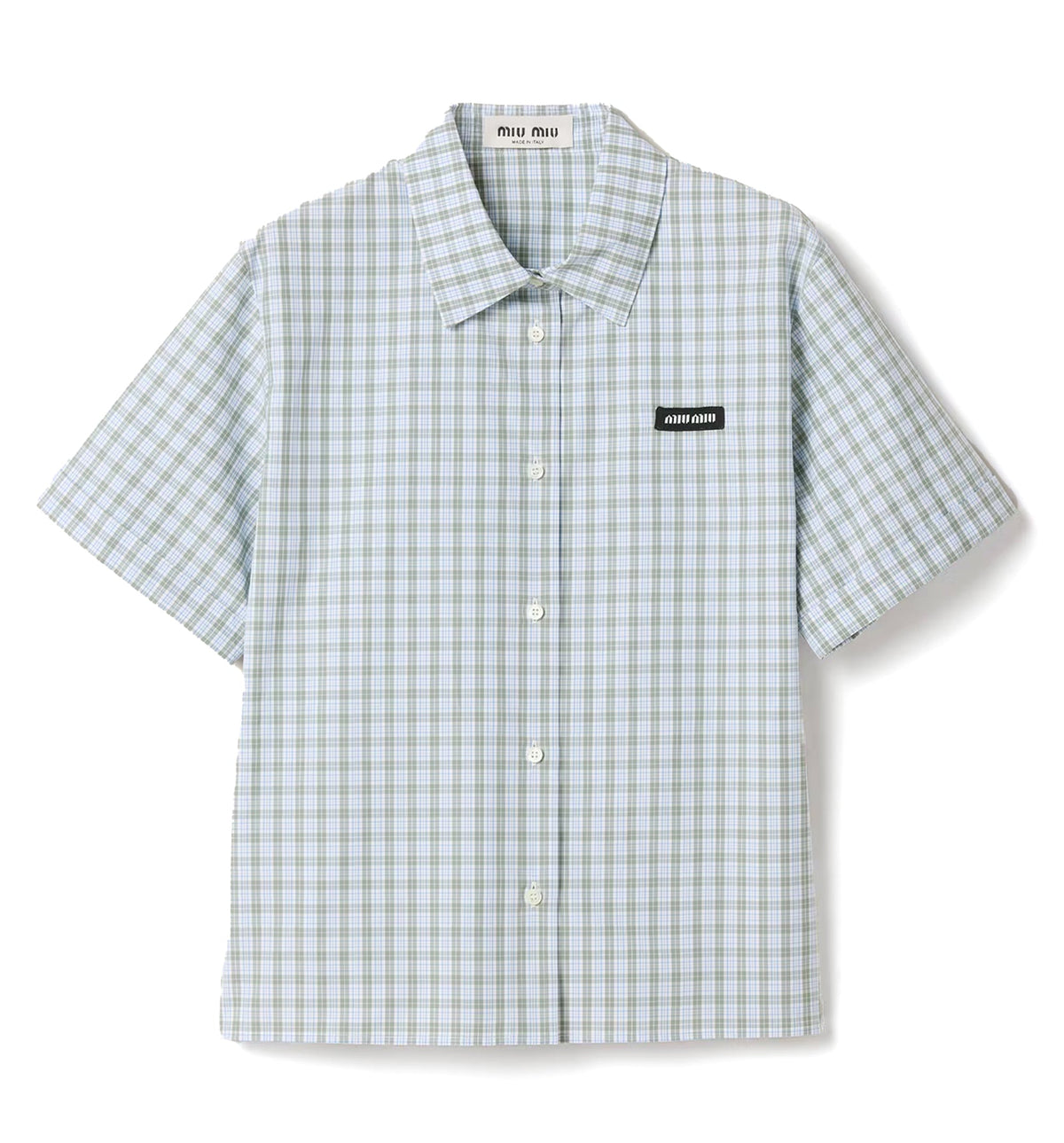 Checked poplin shirt