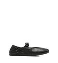 Ruches Nappa Leather Ballerinas