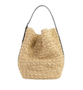 Belted Paper Raffia Tote