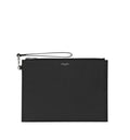 Saint Laurent Paris zipped tablet holder in grain de poudre-leather