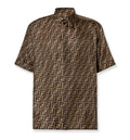Silk shirt with FF motif