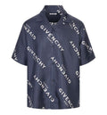 Silk Bowling Shirt With GIVENCHY Shadow Print