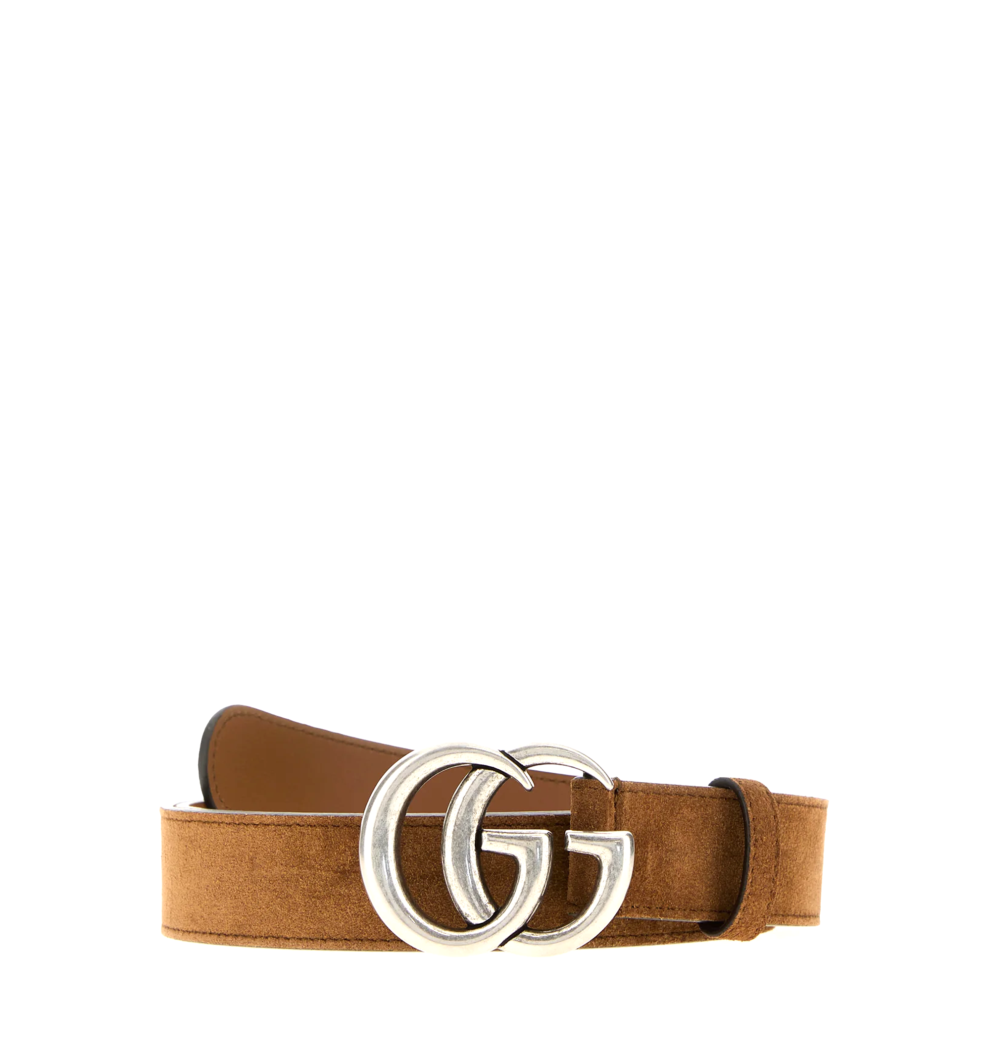 Gg Marmont Thin Belt - Brown