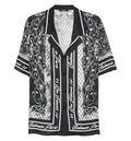 Printed Foulard pyjama shirt