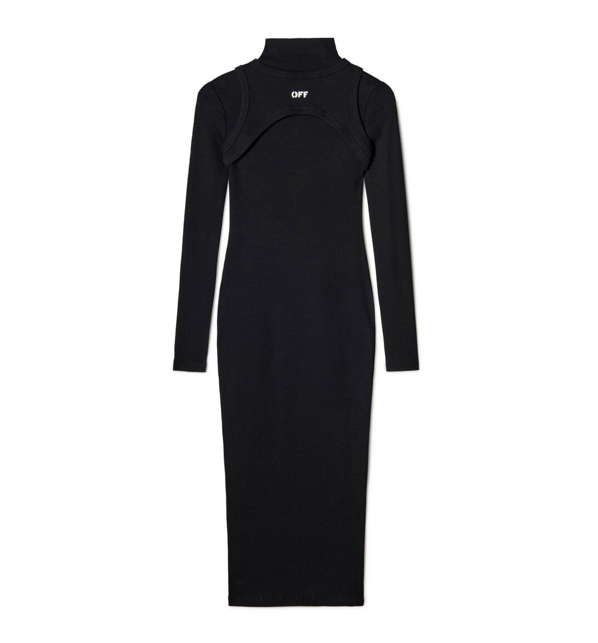 Off Stamp Rib Round Long Dress
