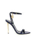 Padlock Leather Heeled Sandals