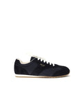 Nylon And Suede Low-Top Sneakers
