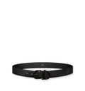 Belt Black Grained Calfskin, 33 MM