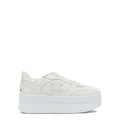 Block Wedge Sneaker With Triomphe Patch In Calfskin