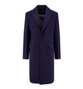Single-breasted virgin wool coat