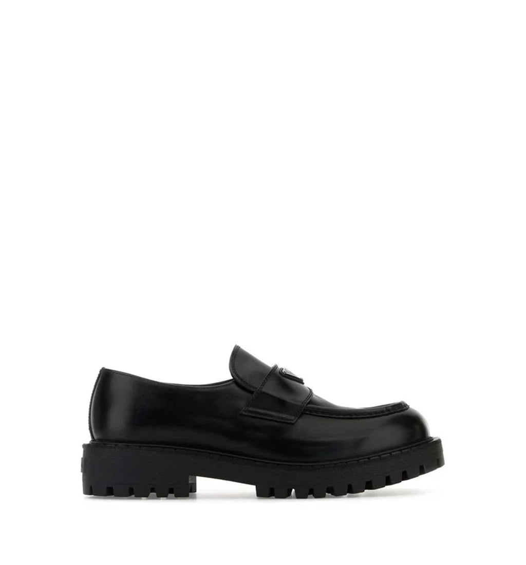 Brushed Leather Loafers