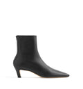 Nappa mid-heel boots