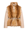 Blaireau 2-in-1 Shearling Down Jacket