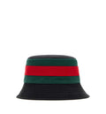 Washed Cotton Bucket Hat With Web