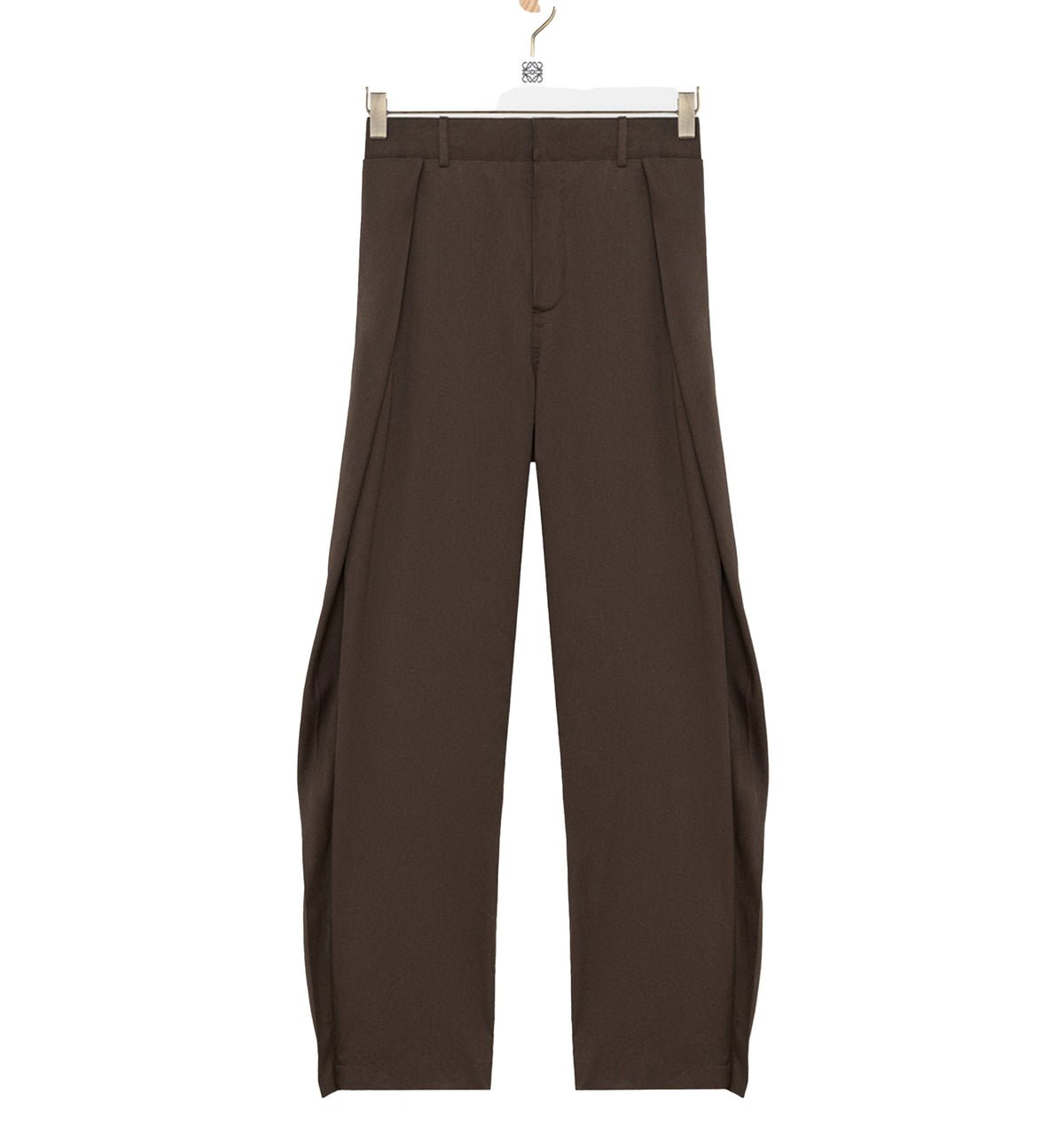 Trousers in cotton and silk