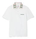 White Laurel Pique Short Sleeve Polo Shirt