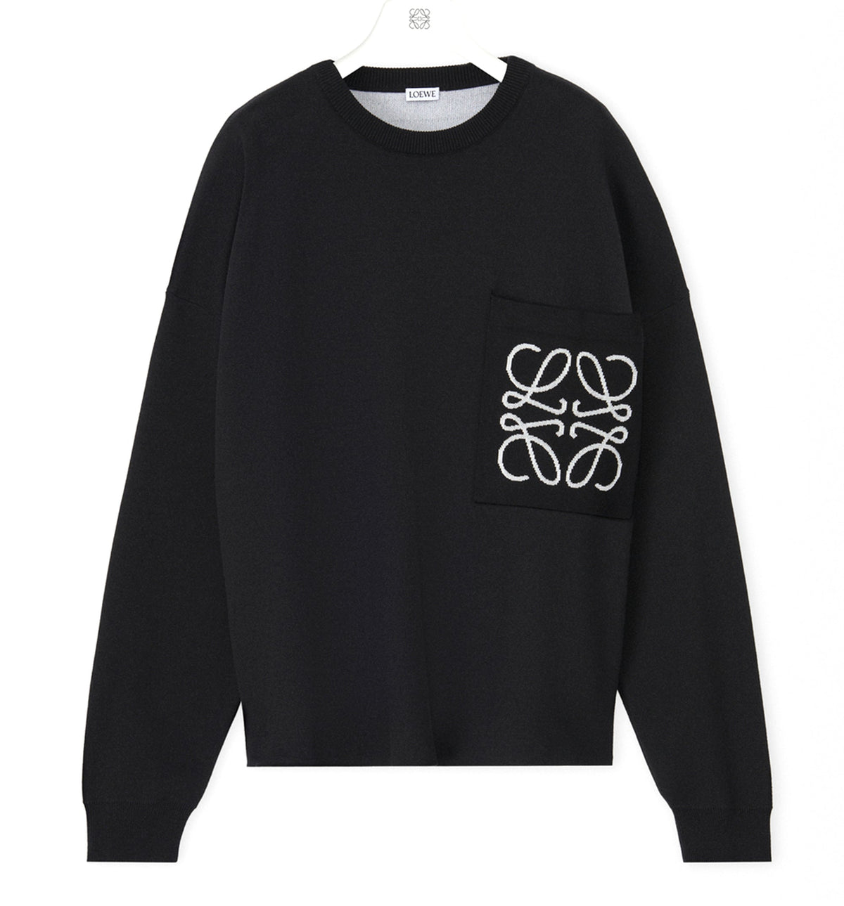 Anagram Pocket Sweater In Cotton Blend