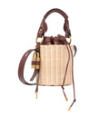Small Paddington bucket bag in wicker