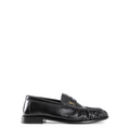 Le Loafer Penny Slippers in Shiny Creased Leather