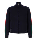 Woven Stitch Knit Wool Zip Jacket