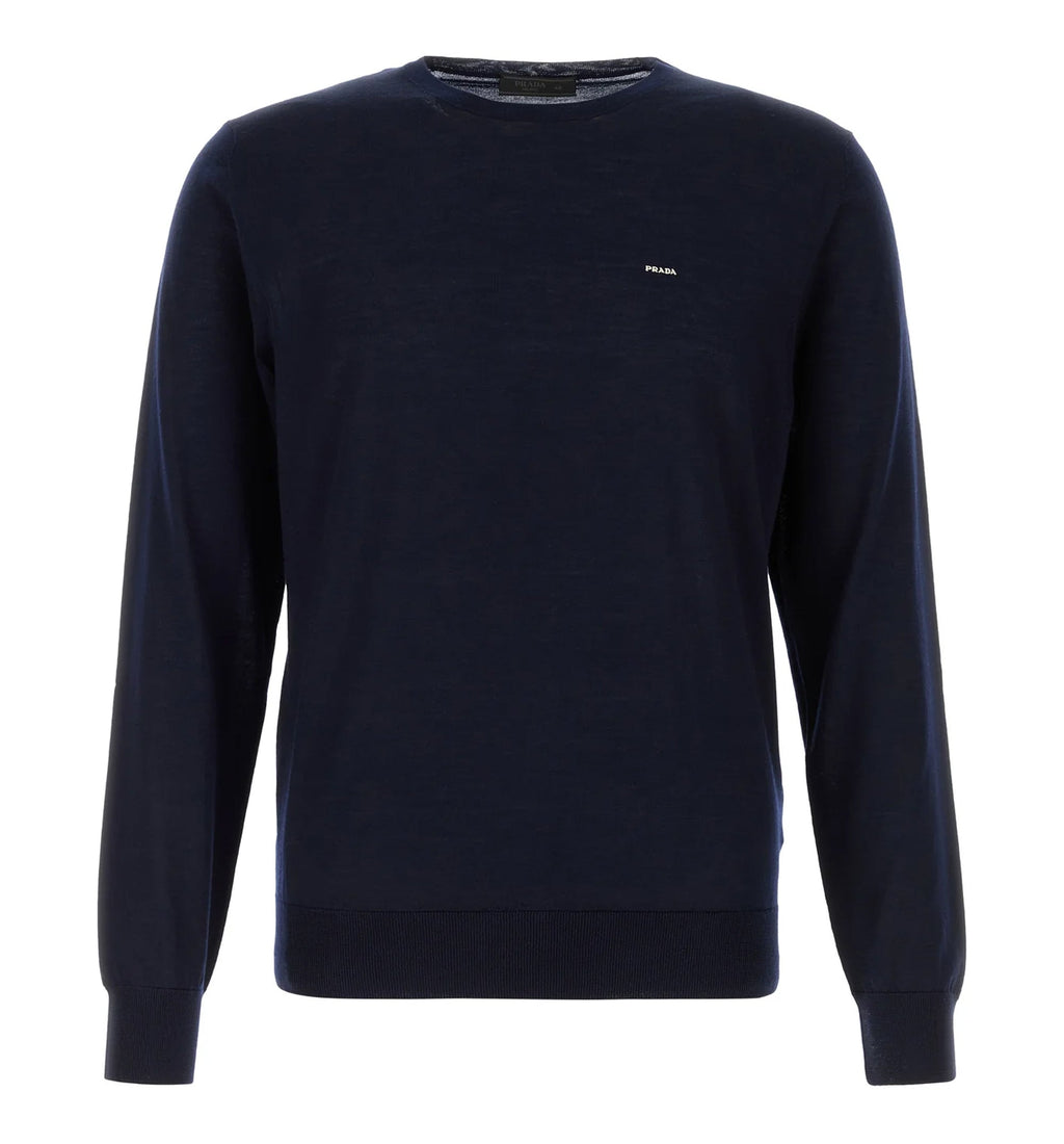Superfine Wool Crew-neck Sweater