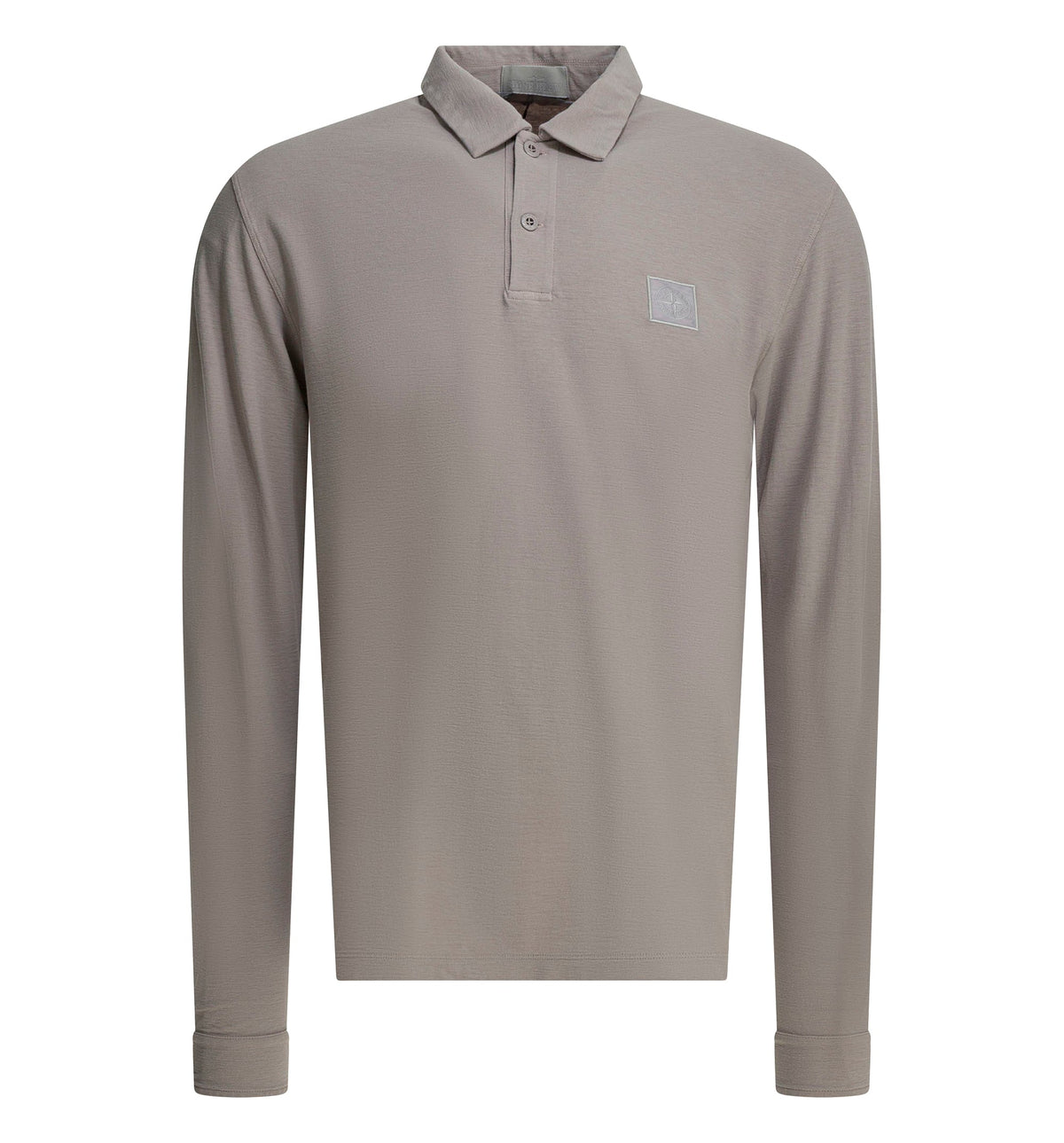 Polo shirt with buttons and logo