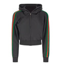 Cotton jersey zip jacket with Web