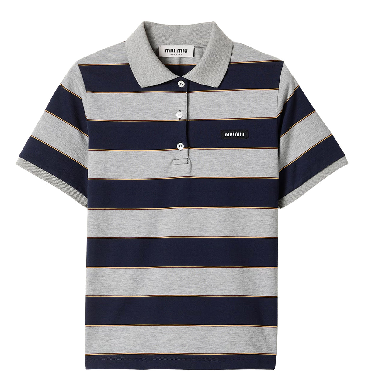 Striped Jersey Polo Shirt