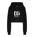 Cropped Jersey Hoodie With Embroidered DG Patch