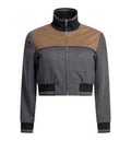 Wool and cashmere bomber jacket