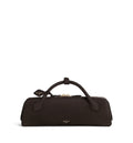 Teckel Clutch suede handbag