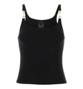 Viscose Crêpe Jersey Top With Horsebit