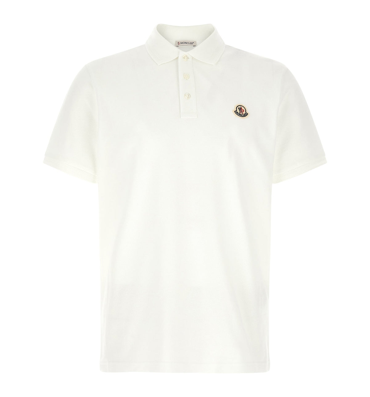 Logo Patch Cotton Piquet Polo Shirt