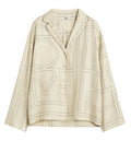Monogram Silk PJ Top