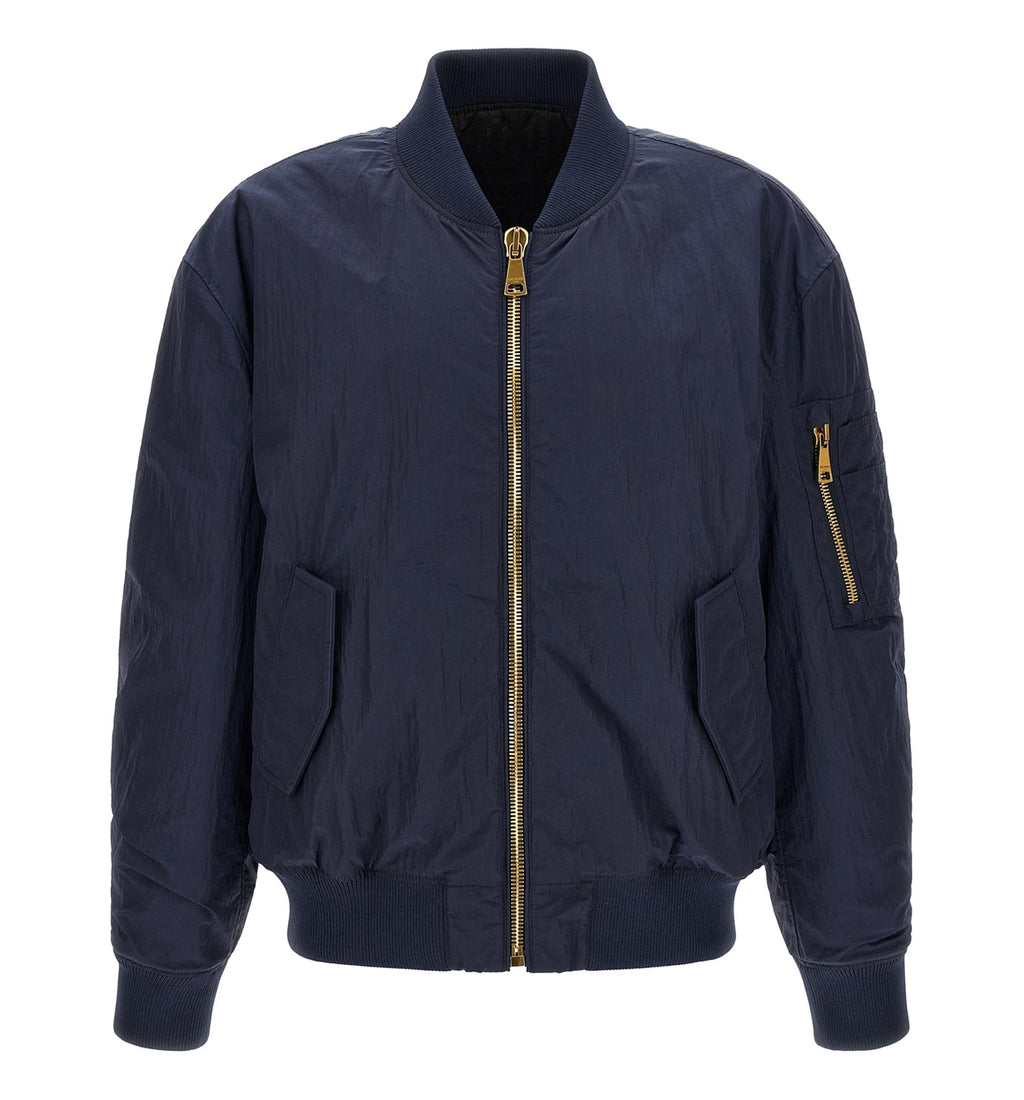 Logo Embroidery Bomber Jacket