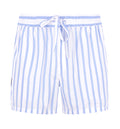 Striped Poplin Bermuda Shorts