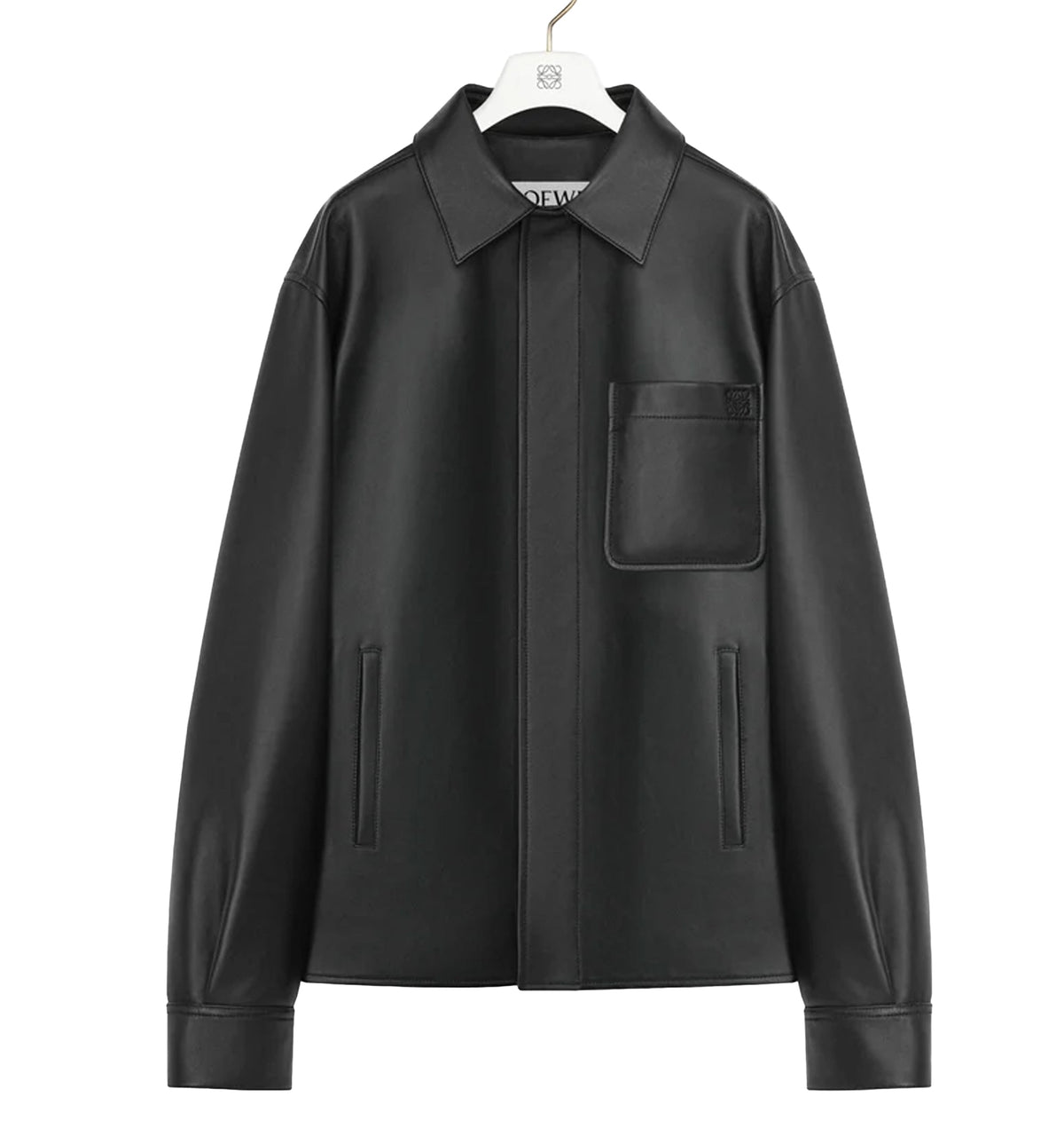Overshirt in Nappa Lambskin