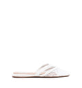 Leather Round Toe Thong Sandals
