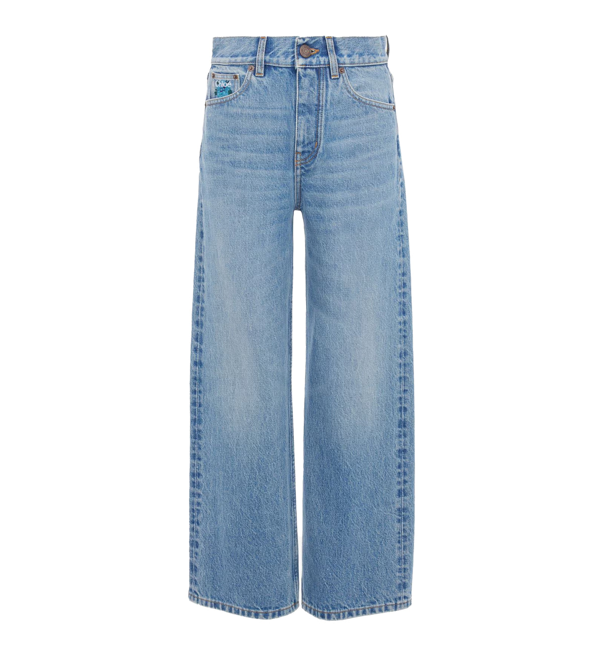 Straight jeans in denim