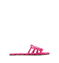 Petal Anagram slide in embroidered canvas